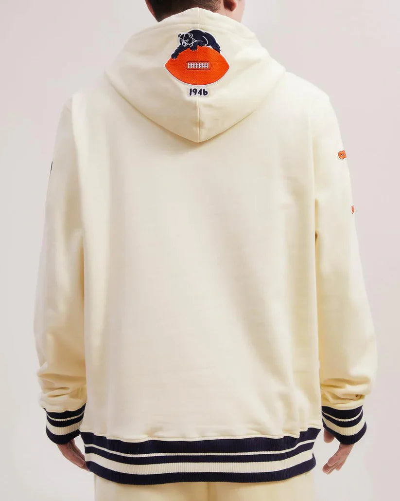Chicago Bears Pro Standard Cream Neutral Hoodie – Classic Comfort Meets NFL Style Recreated Edition