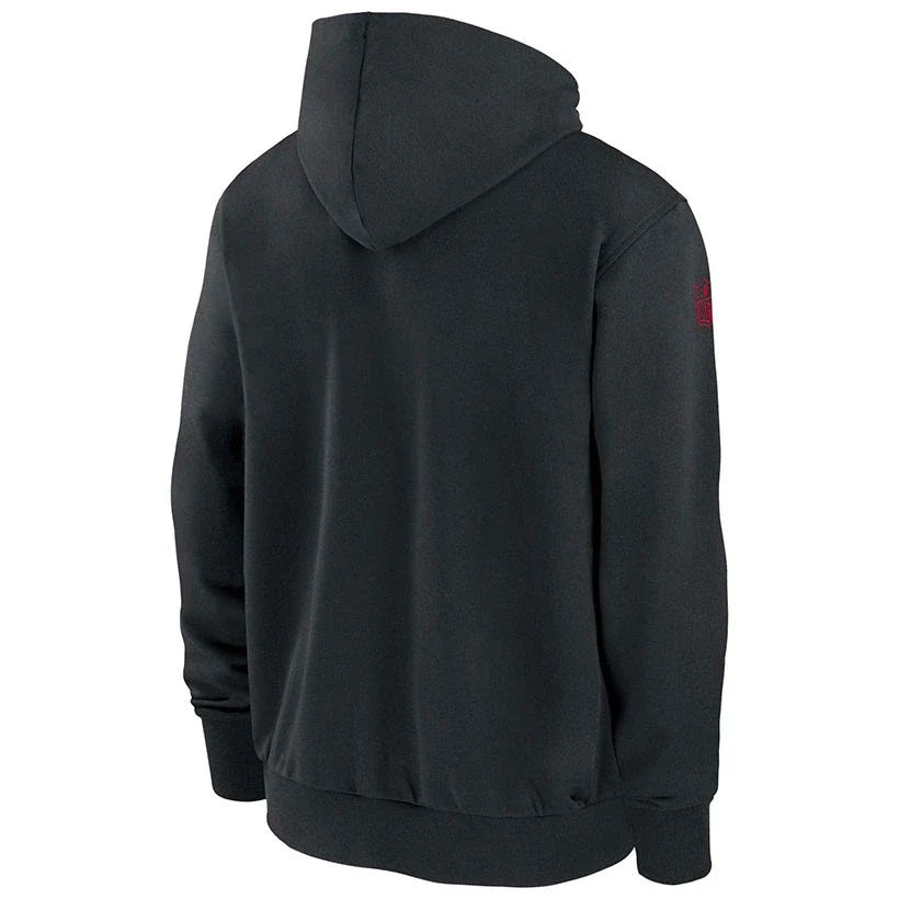 San Francisco 49ers Grey Sideline Full-Zip Hoodie (Recreated Edition)