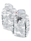 2024 Atlanta Falcons Arctic Camo Salute to Service Hoodie Recreated Edition