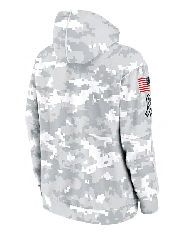 2024 Dallas Cowboys Arctic Camo Salute to Service Hoodie Recreated Edition