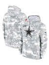 2024 Dallas Cowboys Arctic Camo Salute to Service Hoodie Recreated Edition