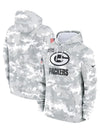 2024 Green Bay Packers Arctic Camo Salute to Service Hoodie Recreated Edition