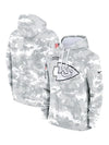 2024 Kansas City Chiefs Arctic Camo Salute to Service Hoodie Recreated Edition