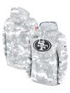 2024 San Francisco 49ers Arctic Camo Salute to Service Hoodie Recreated Edition