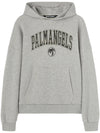 Palm Angels College Logo Oversized Hoodie – Grey Recreated Edition