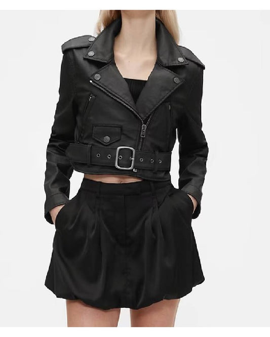 The View 2025 Sunny Hostin Black Moto Jacket — Bold & Effortlessly Cool Outerwear