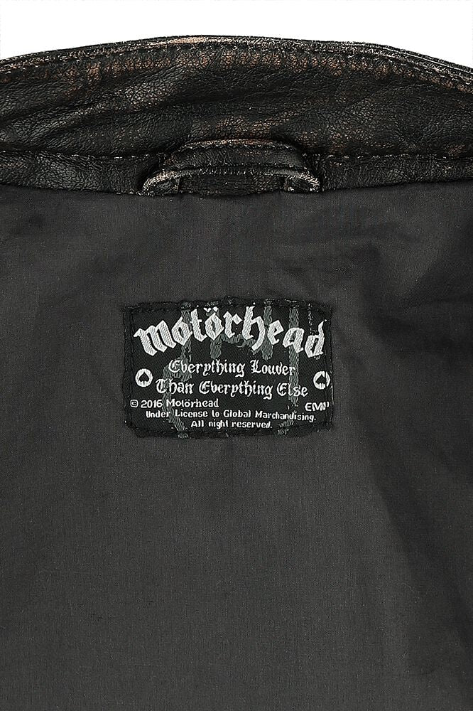 England Leather Jacket Black by Motörhead