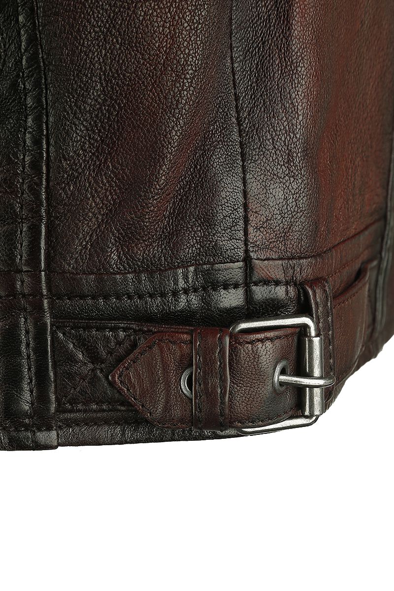 Colt W18 Lasanv" Leather Jacket red brown by Mauritius