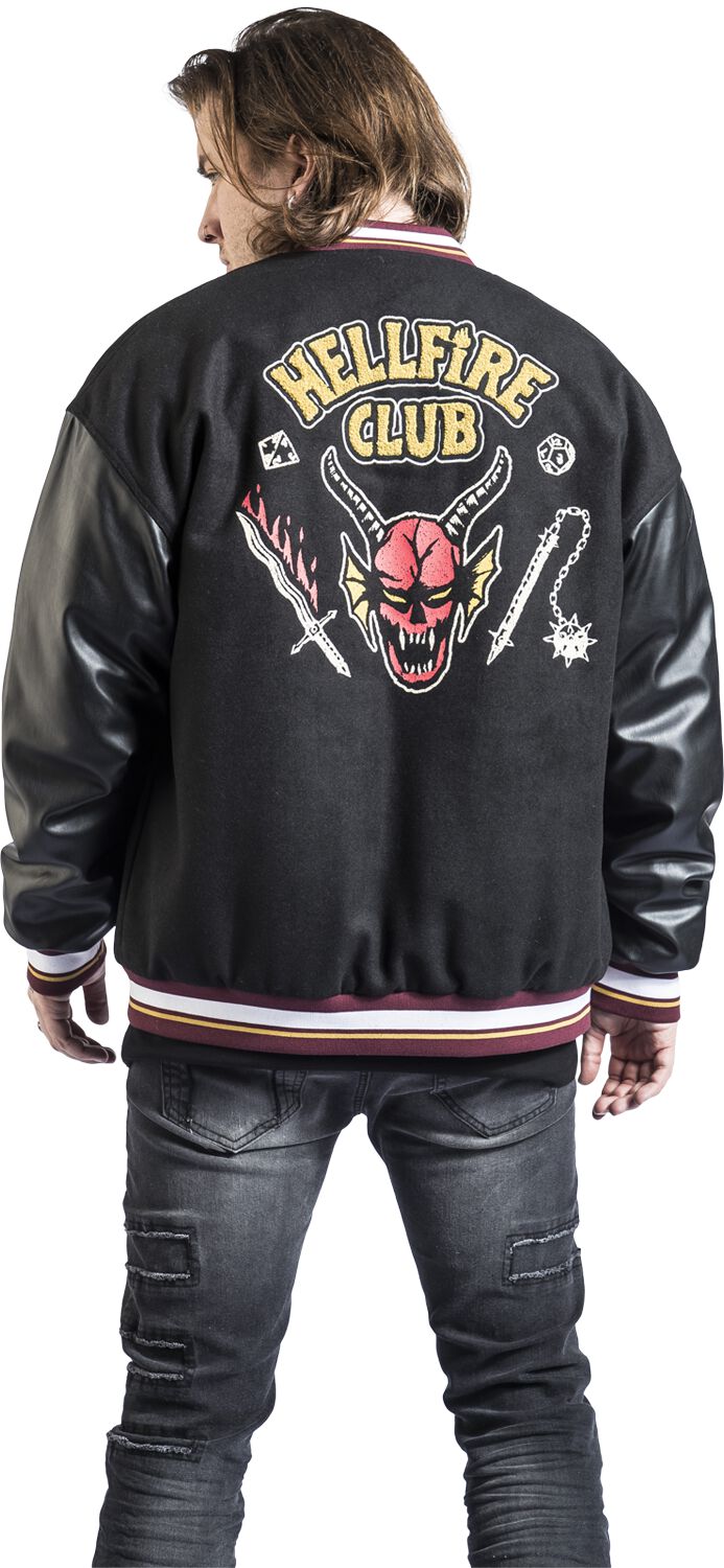 Hellfire Club Varsity Jacket – Black Stranger Things Varsity Jacket