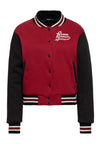 Bakersfield Highschool Varsity Jacket – Black-Red Mid-Season Jacket by Queen Kerosin