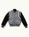 Johnny Varsity Jacket – Black-Grey-White Chet Rock Varsity Jacket