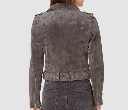 Superman and Lois Elizabeth Tulloch Brown Suede Jacket