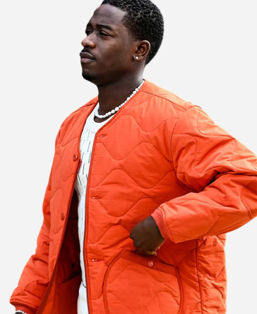 Damson Idris F1 The Movie Orange Jacket