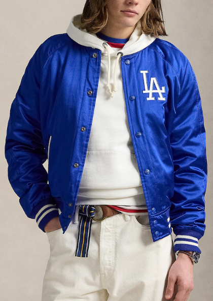 Polo Ralph Lauren Unisex Los Angeles Dodgers Satin Jacket – Recreated Edition