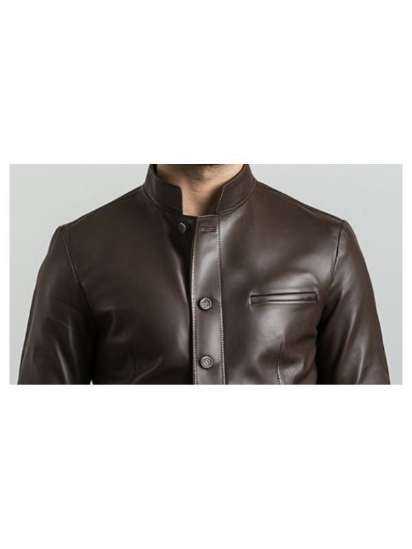 Edward Leather Brown Jacket – Men’s Leather Jacket (Brown)