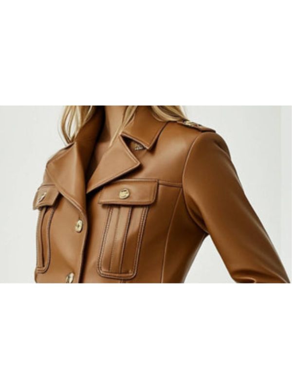 Harper Leather Brown Jacket – Women’s Leather Jacket (Brown)
