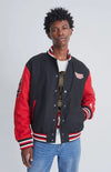 Stranger Things Hawkins Black & Red Letterman Varsity Jacket