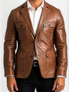 John Brown Premium Leather Blazer – For Men