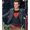 Superman and Lois Jordan Elsass Biker Leather Jacket