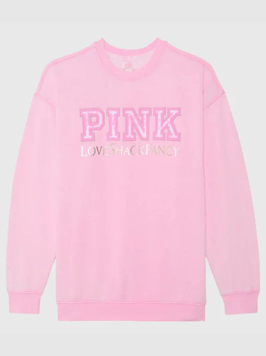 PINK x LoveShackFancy Crew Sweatshirt (Recreated Edition)