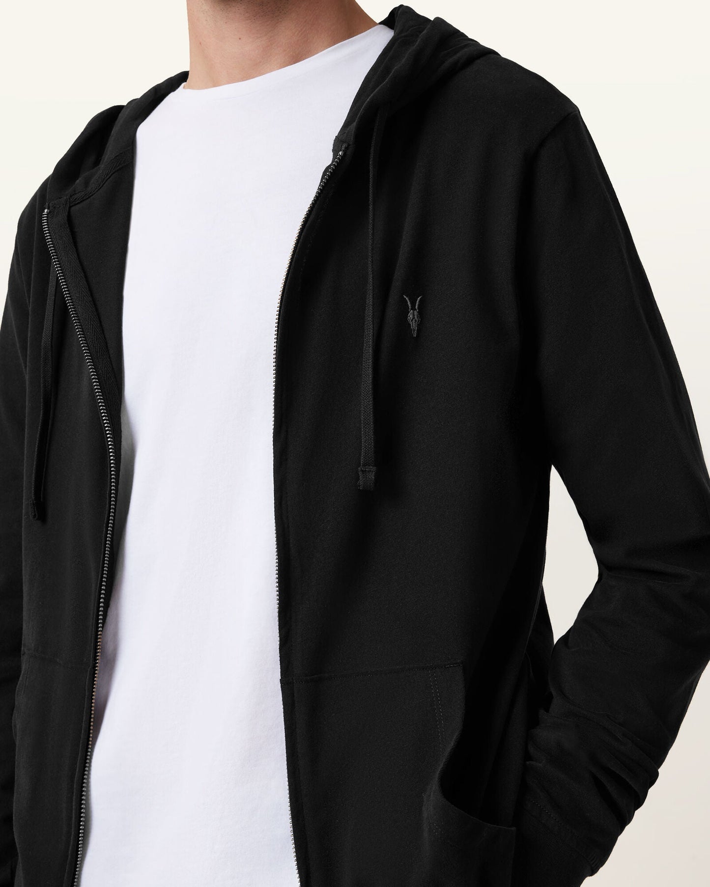All Saints Zip-Up Hoodie Recreated Edition