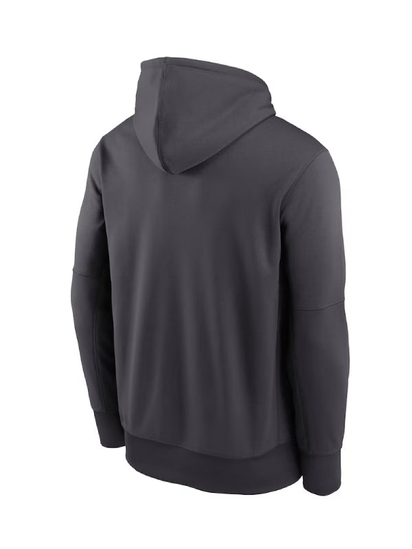 Miami Dolphins Nike Anthracite Toss Sweep Performance Hoodie Recreated Edition