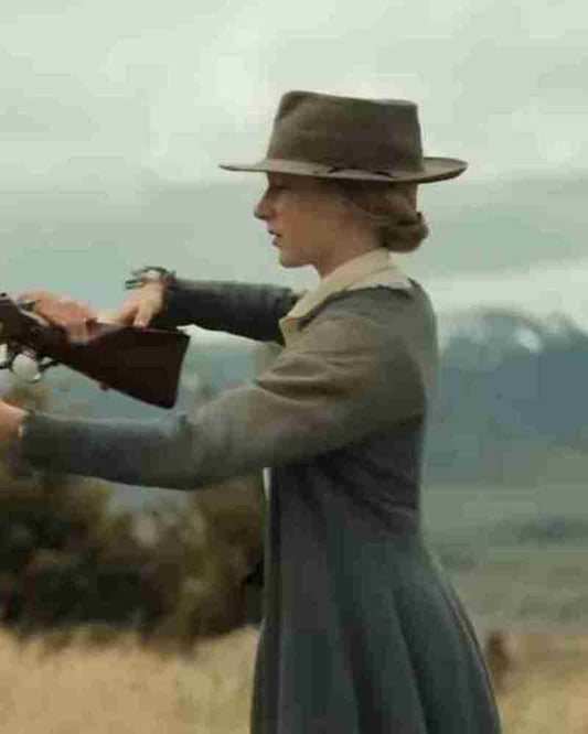 Anna Camp Murder at Yellowstone City Trench Coat