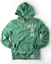 Pelé Brasil 10 Green Hoodie – Classic Football Legend Pullover Recreated Edition