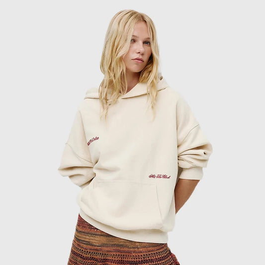 Pull & Bear Beige Fleece Hoodie (Recreated Edition)