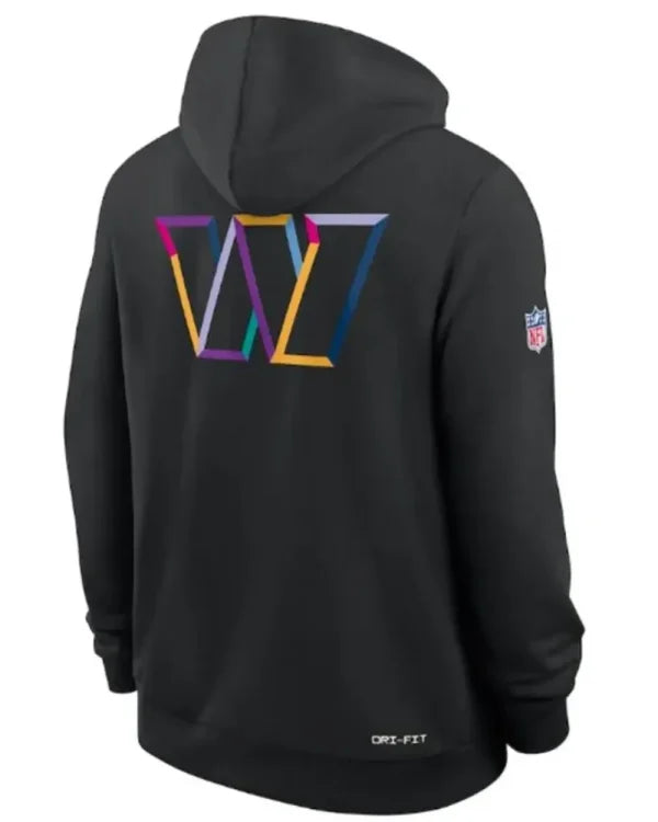 Washington Commanders Black 2025 Crucial Catch Hoodie Recreated Edition
