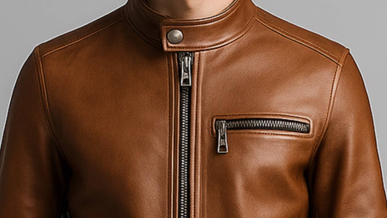 Riley Leather Brown Jacket – Men’s Premium Brown Leather Jacket