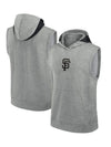 SF Giants Grey Sleeveless Hoodie – Grey Pullover Fleece (Recreated Edition)