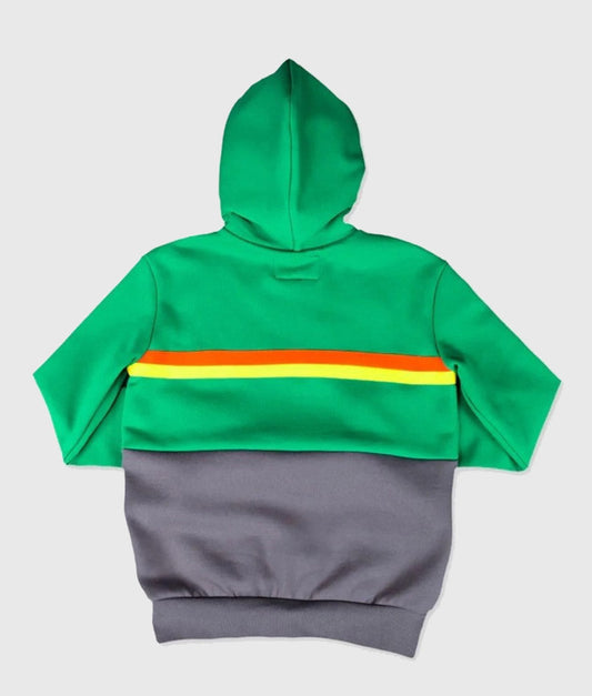 Super Mall Green & Grey Pullover Hoodie (Recreated Edition)