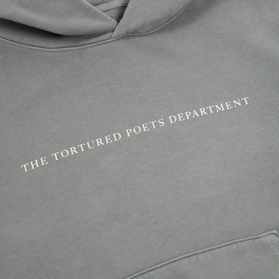 Taylor Swift "The Tortured Poets Department" Gray Hoodie – Recreated Edition