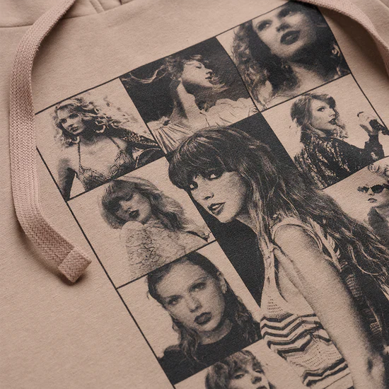 Taylor Swift "The Eras Tour" Taupe Hoodie – Recreated Edition