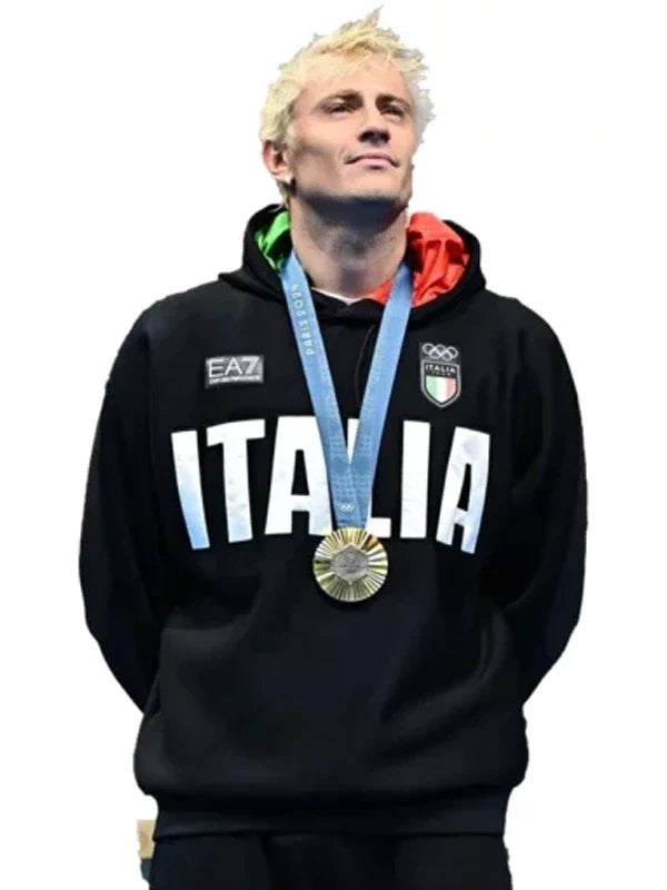 Italy Olympic Hoodie Recreated Edition