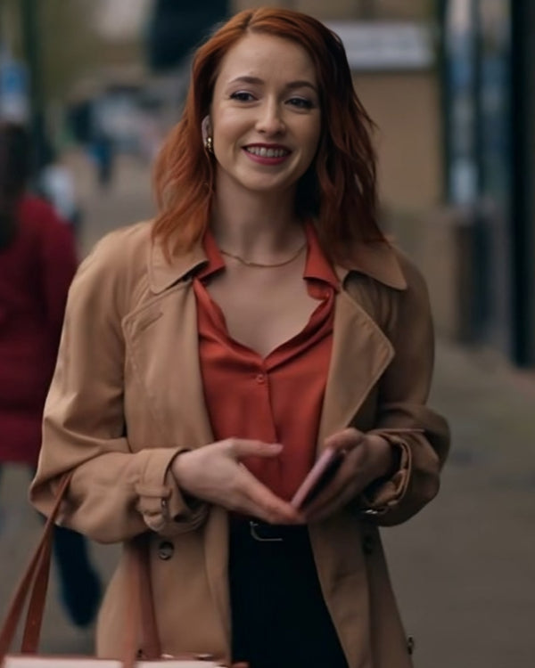 The Wish Swap 2025 Emily Tennant Brown Coat — Elegant & Cozy Style