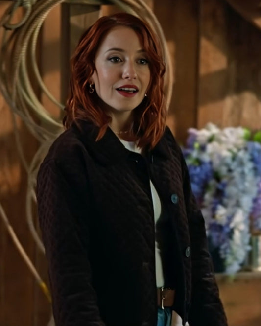 The Wish Swap 2025 Emily Tennant Brown Quilted Jacket — Stylish & Cozy Outerwear