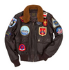 Top Gun G-1 Leather Bomber Shearling Flight Jacket - RECREATED EDITION