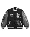 UFC 311 Los Angeles 2025 Black Varsity Jacket – Fight Night Street-Style Essential