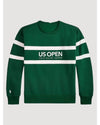 US Open 2025 Vintage Fit Green Sweatshirt – Classic Comfort Meets Tennis Heritage
