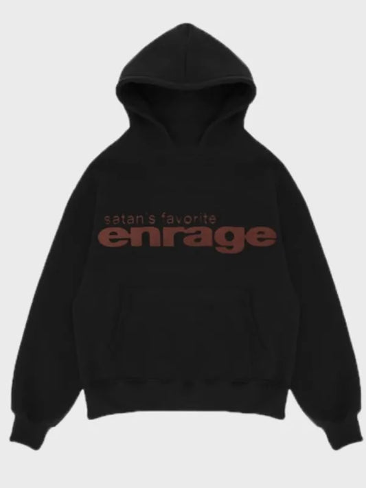 Satan’s Favorite Enrage Hoodie – Grey, Black, and Pink Pullover (Recreated Edition)