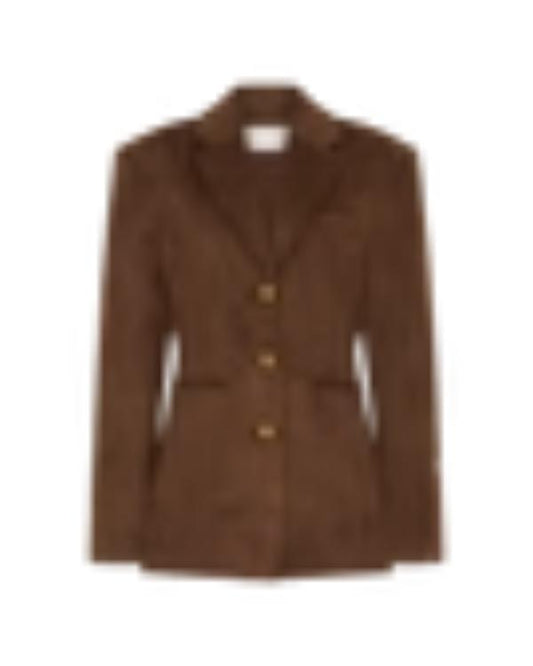 WWE Pay‑Per‑View 2025 Cathy Kelley Brown Suede Blazer — Product Description