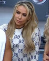 WWE Raw 2025 Nattie Neidhart Monogram White Knit Sweater — Product Description
