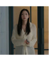 When The Phone Rings Chae Soo-Bin White Knit Cardigan
