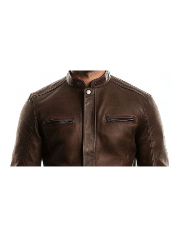 Adam Leather Brown Jacket – Men’s Premium Brown Leather Jacket