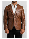 Austin Brown Premium Leather Blazer - Brown Leather Jacket