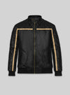 Battlefield Hardline Black Leather Jacket – front view