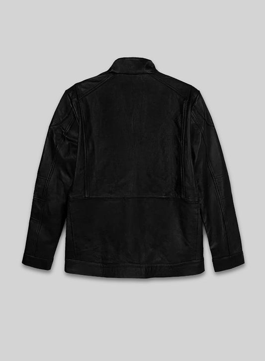 Bruce Willis Red 2 Leather Jacket – back view