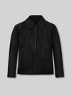 Californication Hank Moody Season 5 Black Leather Jacket – front view